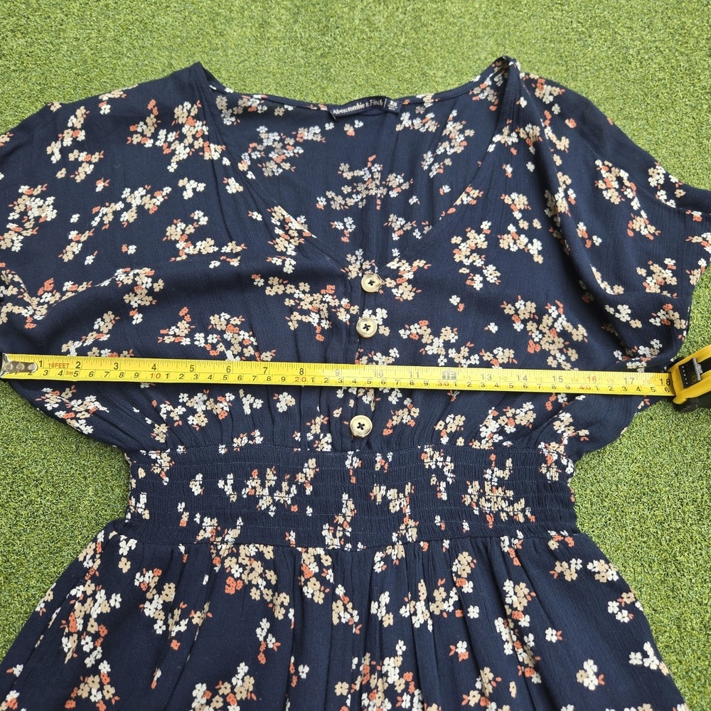 Abercrombie & Fitch Women's Romper Floral Print Navy Blue Size XS - Picture 8 of 8